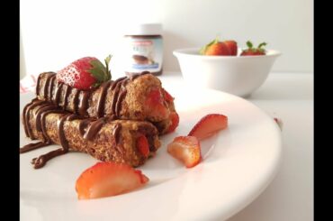 how to make french toast recipe |فرنش توست صحي بالنوتيلا