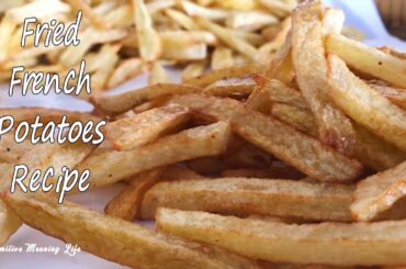 Primitive Technology - Yummy Cooking Fried French Potatoes Recipe - Perfect French Fries