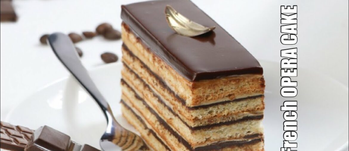 French Opera Cake | Coffee Cake | Very Easy and Simple Recipe with Joconde base sponge biscuit