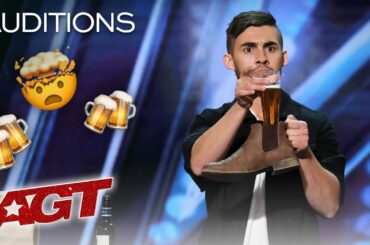 Dom Chambers Chugs A Beer With Intoxicating Magic! - America's Got Talent 2019