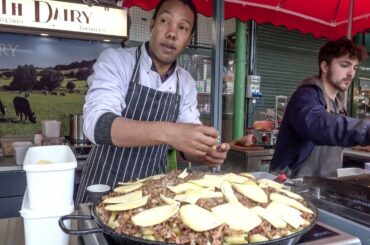 French "Tartiflette" Cooked On the Road in London. French Street Food