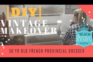 Reincarnating a 1974 vintage French Provincial  DIY