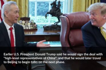 China sends Liu He to the U.S. to sign a deal with Trump