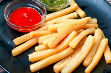 Suji French Fries | Crunchy Semolina Fries | Evening Snacks Recipe | Easy Snacks Recipe | Toasted