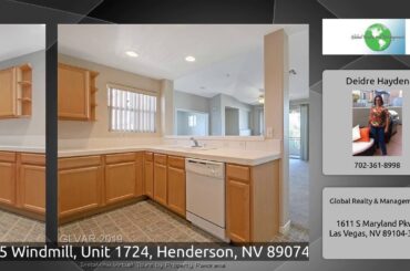 2325 Windmill, Unit 1724, Henderson, NV 89074