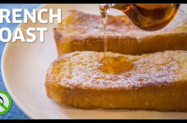 【No Music】簡単！フレンチトーストの作り方 / EASY! French Toast Recipe (Breakfast Egg Bread)【ASMR】