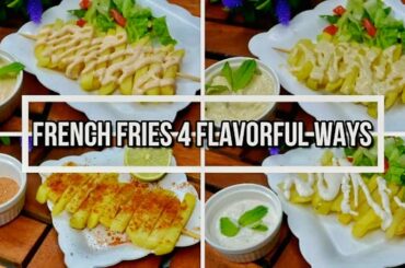 4 Ways French Fries Recipe | Easy Recipe | Tasty Recipe | By Food Mania