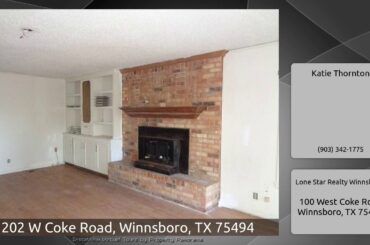 202 W Coke Road, Winnsboro, TX 75494