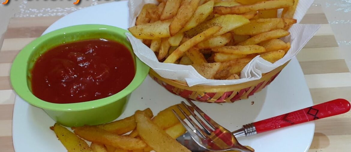 Crispy French Fries//homemade French fries  recipe/ Healthy snacks/easy teatime snacks/manaz kitchen