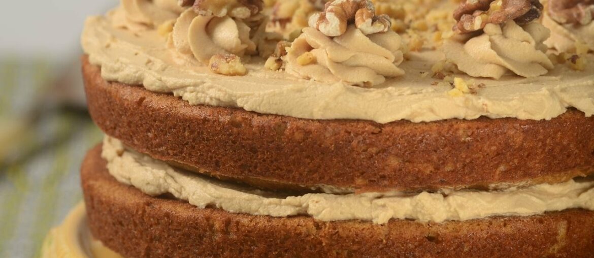 Coffee Walnut Cake Recipe Demonstration – Joyofbaking.com Coffee Walnut Cake Recipe Demonstration - Joyofbaking.com