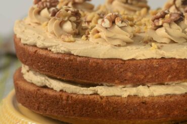 Coffee Walnut Cake Recipe Demonstration - Joyofbaking.com