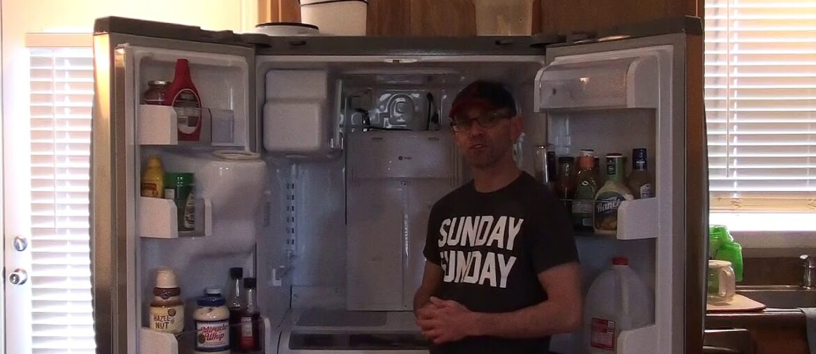 Clearing Defrost Drain Tube On A GE Profile Refrigerator