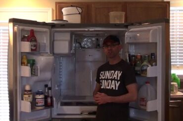 Clearing Defrost Drain Tube On A GE Profile Refrigerator