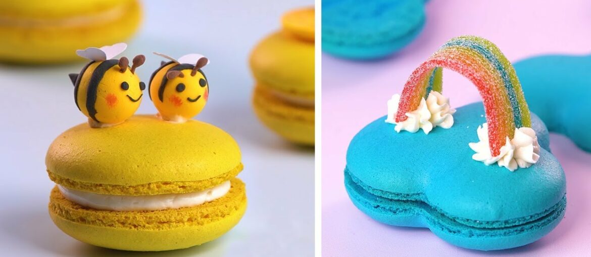 How To Make Colorful Macarons Decorating Ideas | So Yummy Perfect Macarons Recipes | Yummy Dessert