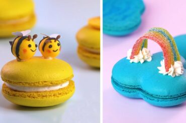 How To Make Colorful Macarons Decorating Ideas | So Yummy Perfect Macarons Recipes | Yummy Dessert