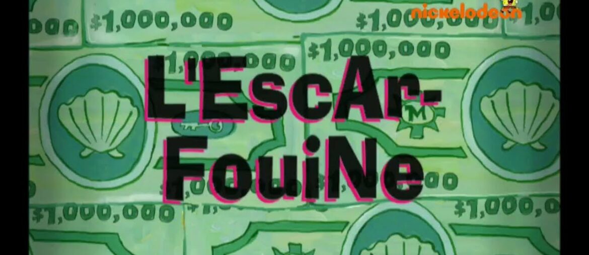 SpongeBob - Gramma's Secret Recipe/The Cent of Money - Title Cards (FRENCH)
