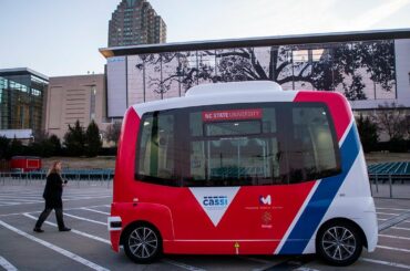 You'll see this automated shuttle on Centennial Campus soon