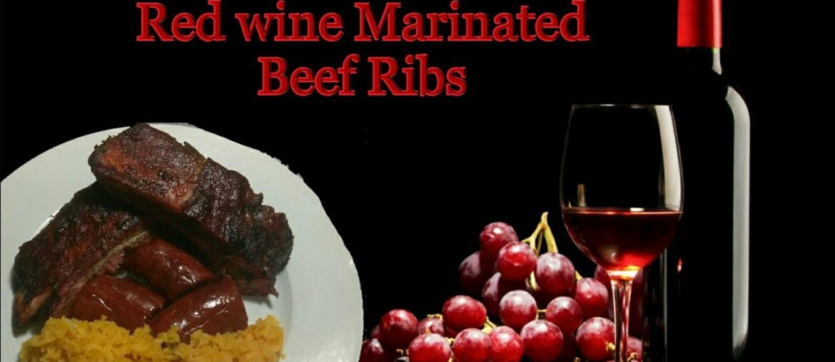 Red wine Marinated beef ribs