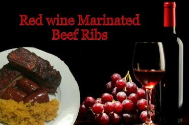 Red wine Marinated beef ribs