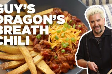 Guy Fieri's DRAGON'S Breath Chili with French FRIES | Food Network