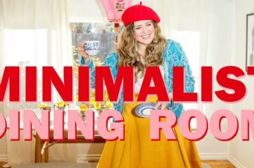 Minimalist Dining Room Makeover