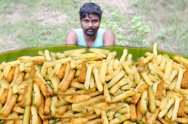 French Fries Recipe | Crispy French Fries Recipe Cooking By Changri In Village Style