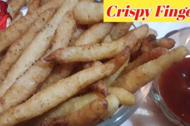 French Fries Recipe | Aloo Suji Ke Crispy Spicy Finger Chips  | Potato Fingers By Kavita Loharu |