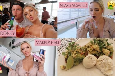 WEEKEND VLOG 🍹✨ / MAKEUP HAUL, WEDDING, DINNER DATES & MORE!