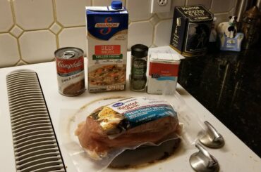 Our newest simple recipe crockpot creation - French Onion Turkey Breast (OFL 1040)