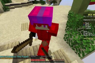 playing minecraft bed wars with the crazy french horn kid