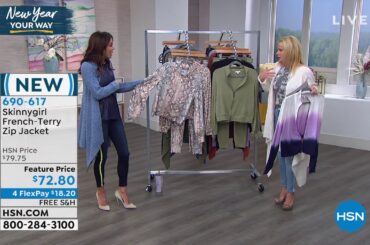 Skinnygirl FrenchTerry Zip Jacket