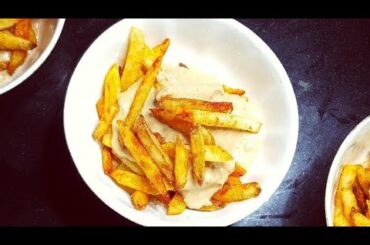 Crispy French Fries with Creamy Bbq Chicken Recipe | The HFQ Recipes