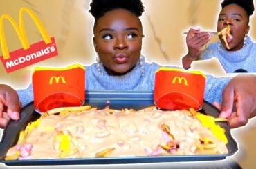 MCDONALDS ANIMAL STYLE FRIES | IN 'N OUT COPYCAT RECIPE | MUKBANG UK | EATING SHOW
