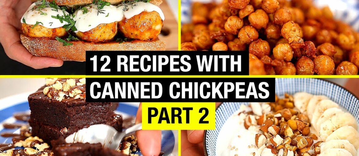 12 Creative Recipes with Canned Chickpeas BEYOND HUMMUS ! Part 2/3 12 Creative Recipes with Canned Chickpeas BEYOND HUMMUS ! Part 2/3