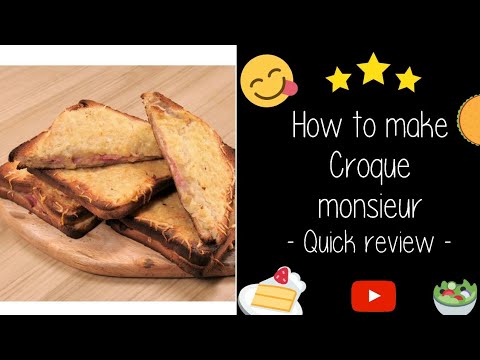 How to make CROQUE-MONSIEUR WITH BECHAMEL SAUCE 😋 | Paces Cook quick review How to make CROQUE-MONSIEUR WITH BECHAMEL SAUCE 😋 | Paces Cook quick review