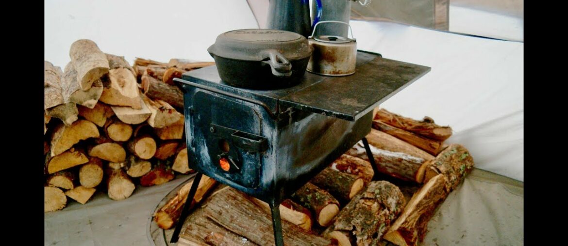Living in a Tent w/ Wood Stove: Cast Iron Cooking Cinnamon French Toast and Smoked Bacon Living in a Tent w/ Wood Stove: Cast Iron Cooking Cinnamon French Toast and Smoked Bacon
