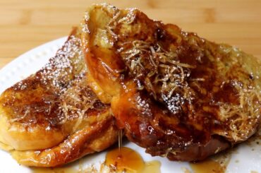 Classic French Toast with Toasted Coconut I Easy Recipe