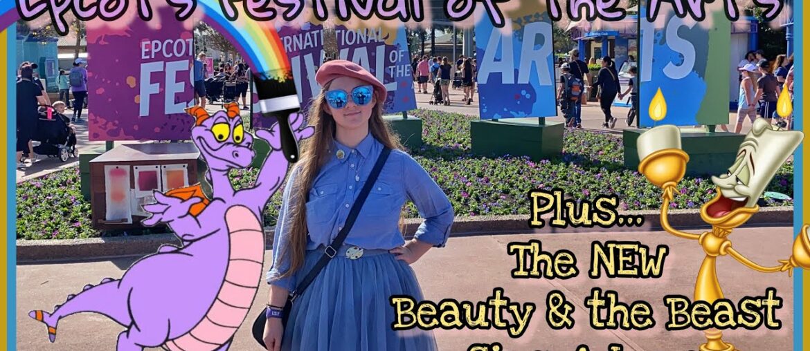 Epcot Festival of the Arts & Beauty and the Beast sing along NEW! Opening day! Plus Baby Yoda Merch!