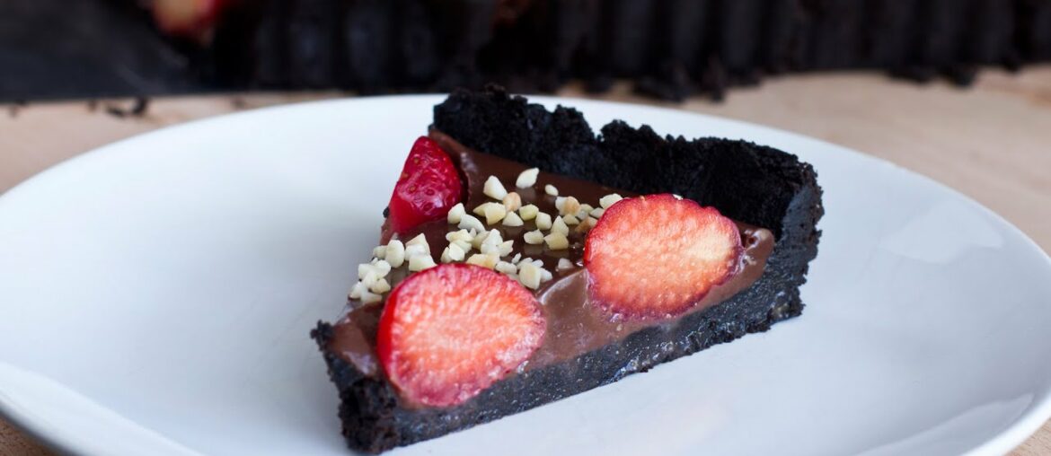 No Bake Strawberry Chocolate Tart Recipe