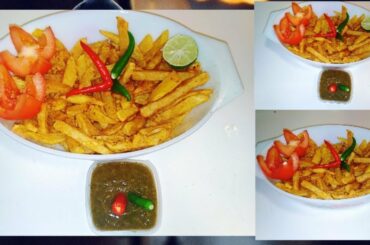 Masala french fries Recipe ||Aloo finger chips||french fries #khana pakana dill seey