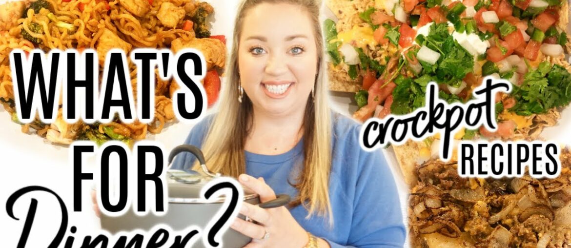 WHAT'S FOR DINNER | CROCKPOT RECIPES | EASY WEEKNIGHT MEALS | JESSICA O'DONOHUE WHAT'S FOR DINNER | CROCKPOT RECIPES | EASY WEEKNIGHT MEALS | JESSICA O'DONOHUE
