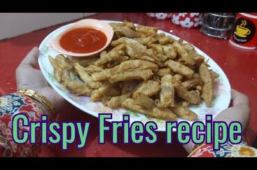 Crispy fries recipe|بیسن والے چپس|Spicy Fries recipe|Food and Taste. #FoodandTaste.