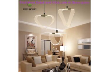Best Gold  Finished Acrylic Modern Pendant Lights For Living Room Dining Room Led Home Lighting Fix