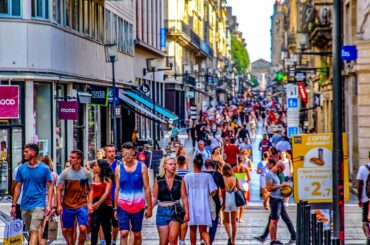 A Walk Up Sainte-Catherine, Bordeaux, France