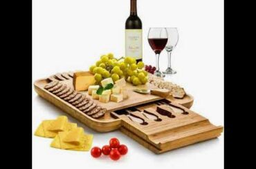 Bamboo Cheese Board and Knife Set