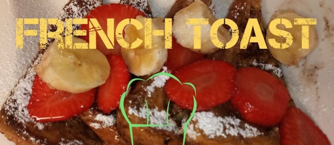 French toast with cinnamon,strawberries & bananas    💦💥