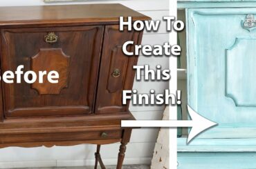 French Country Blended Paint Technique | Painted Furniture DIY