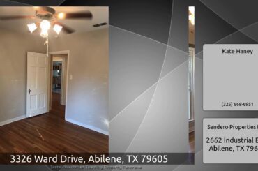 3326 Ward Drive, Abilene, TX 79605
