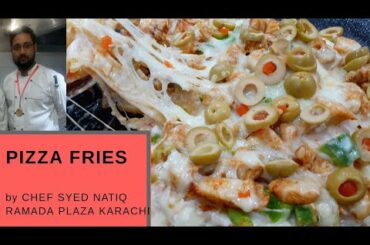 Loaded Fries Recipe ||Pizza Fries Karachi ||How to make pizza fries at home without oven