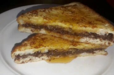 Nutella french toast/ Chocolate  French  toast/English subtitle